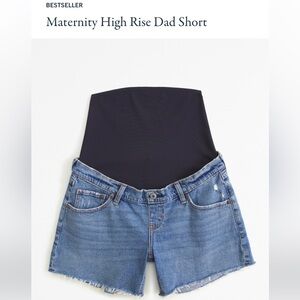 Abercrombie & Fitch maternity dad jean shorts